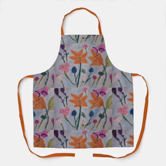 Orange Lilies Schürze (Vorderseite)