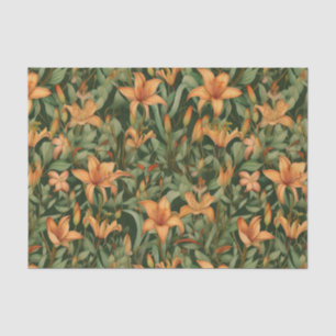 Orange Lilies Seidenpapier