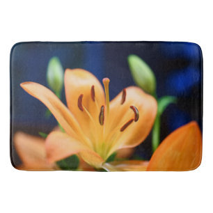 Orange Lilly Blume Blosso Badematte