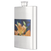 Orange Lilly Blume Blosso Flachmann (Links)