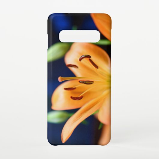 Orange Lilly Blume Blosso Samsung Galaxy Hülle (Rückseite)