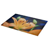 Orange Lilly Blume Blosso Schneidebrett (Ecke)