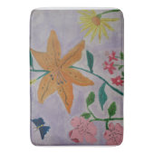 Orange Lily Bath Mat Badematte (Vorderseite Vertikal)