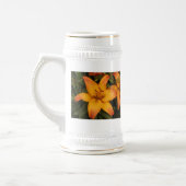 Orange Lily Bierglas (Links)