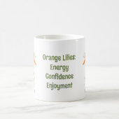 Orange Lily Blume Kaffeetasse (Mittel)
