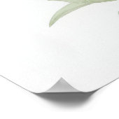 Orange Lily Blume Poster (Ecke)