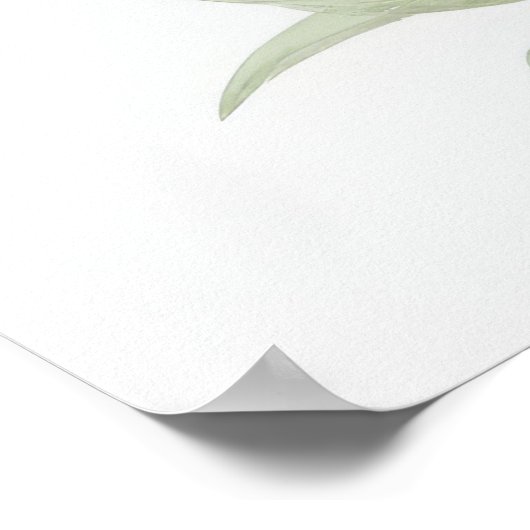 Orange Lily Blume Poster (Ecke)