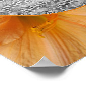 Orange Lily Blume Rahmen erstellen Sie Ihr eigenes Poster (Ecke)
