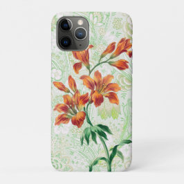 Orange Lily Blume Vintag Style Case-Mate iPhone Hülle