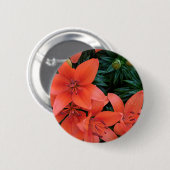 Orange Lily Button (Vorne & Hinten)