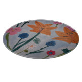 Orange Lily Chopping Board Schneidebrett (Ecke)