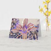 ORANGE LILY DANKE KARTE (Gelbe Blume)