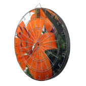 Orange LIly Dartscheibe (Vorderseite rechts)