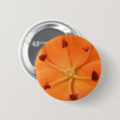 Orange Lily Floral Button (Vorne & Hinten)
