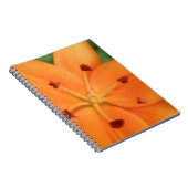 Orange Lily Floral Notebook Notizblock (Rechte Seite)