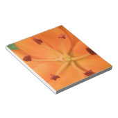 Orange Lily Floral Notepad Notizblock (angewinkelt)