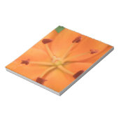 Orange Lily Floral Notepad Notizblock (Rotiert)