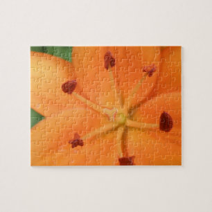 Orange Lily Floral Puzzle
