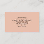 Orange Lily Foto Custom QR Code Yoga Instructor Visitenkarte (Rückseite)