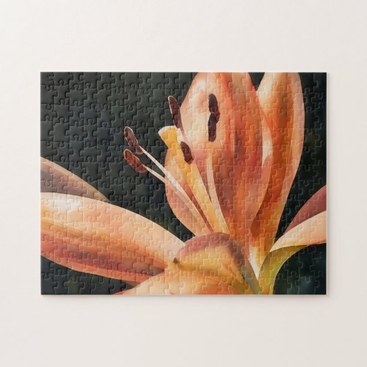 Orange Lily Garden Naturel Puzzle (Horizontal)