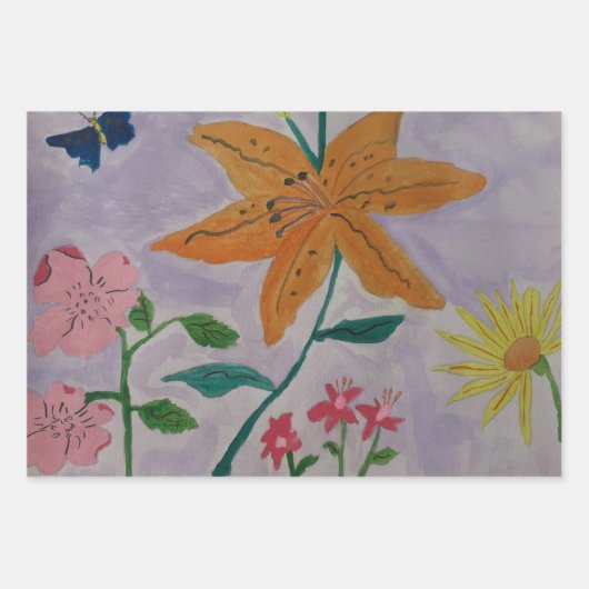 Orange Lily Geschenkpapier Set (Vorderseite 3)