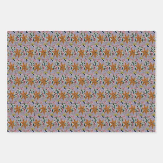 Orange Lily Geschenkpapier Set (Vorderseite)