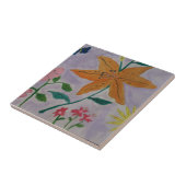 Orange Lily Keramik Tile Fliese (Seite)