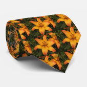 Orange Lily Krawatte (Gerollt)