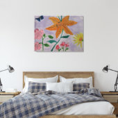Orange Lily Leinwand Art (Insitu (Schlafzimmer))