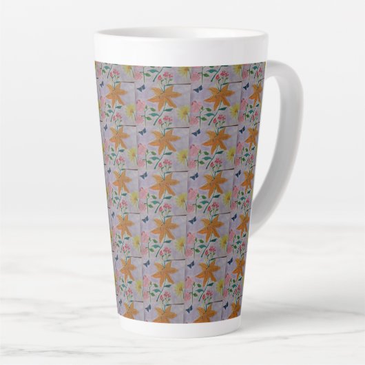 Orange Lily Milchtasse (Rechte Ecke)