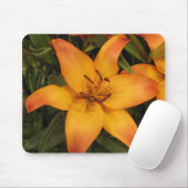 Orange Lily Mouse Pad Mousepad (Mit Mouse)