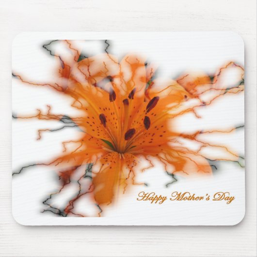 Orange Lily Mousepad (Vorne)