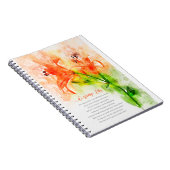 Orange Lily Notizblock (Rechte Seite)