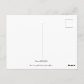 Orange Lily on Black Postkarte (Rückseite)