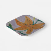 Orange Lily Pappteller (Gewinkelt)