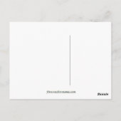 Orange Lily Postcard Postkarte (Rückseite)