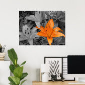 Orange Lily Poster (Heimbüro)