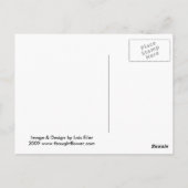 Orange Lily Postkarte (Rückseite)