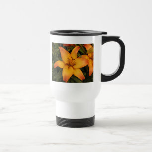 Orange Lily Reisebecher