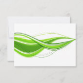 Orange Lily RSVP Karte (Rückseite)