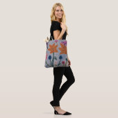 Orange Lily Tote Bag Tasche (Am Model)