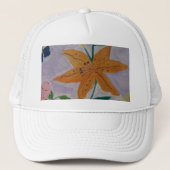 Orange Lily Truckerkappe (Vorderseite)
