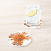 Orange Lily Untersetzer (Seite)