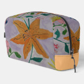 Orange Lily Waschbeutel (Rechte Ecke)