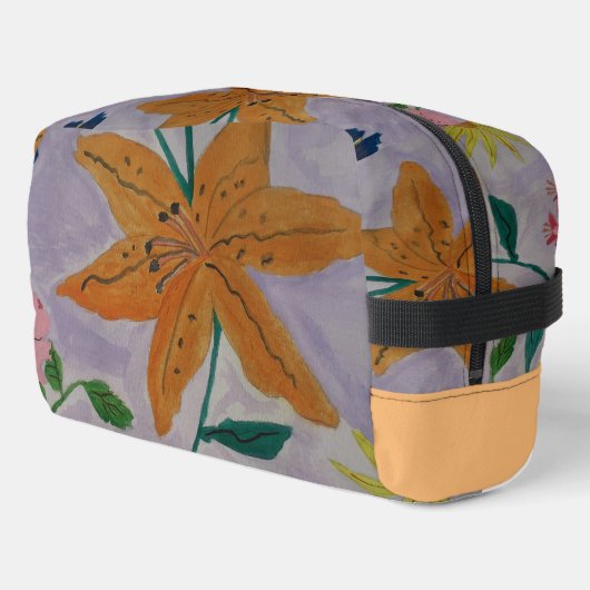 Orange Lily Waschbeutel (Linke Seite)