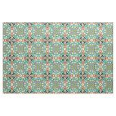 Orange Lime Green Turquoise Bali Batik Muster Stoff (Yard (91,4 cm))