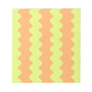 Orange Limon Wavy Strip Fett Minimalistisch Office Notizblock