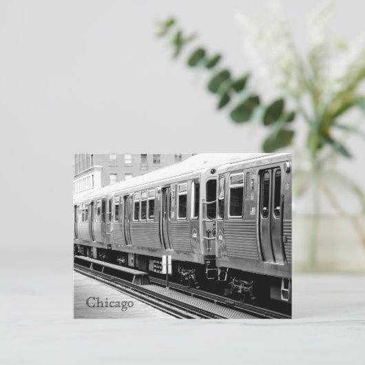 Orange Line Postkarte (Stehend Vorderseite)