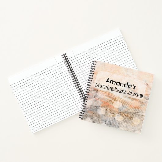 Orange Lined Morning Pages Journal Notizblock (Innenseite)