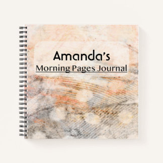 Orange Lined Morning Pages Journal Notizblock